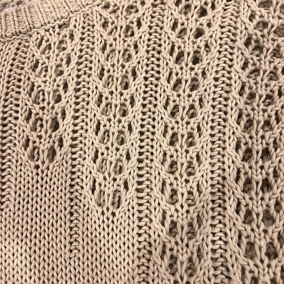 MINNIE ROSE Women's Beige Knit Sweater SIZE XS - Picture 13 of 14